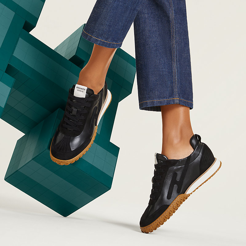 スニーカー 《ジェット》 - ブラック | Hermès - エルメス-公式サイト