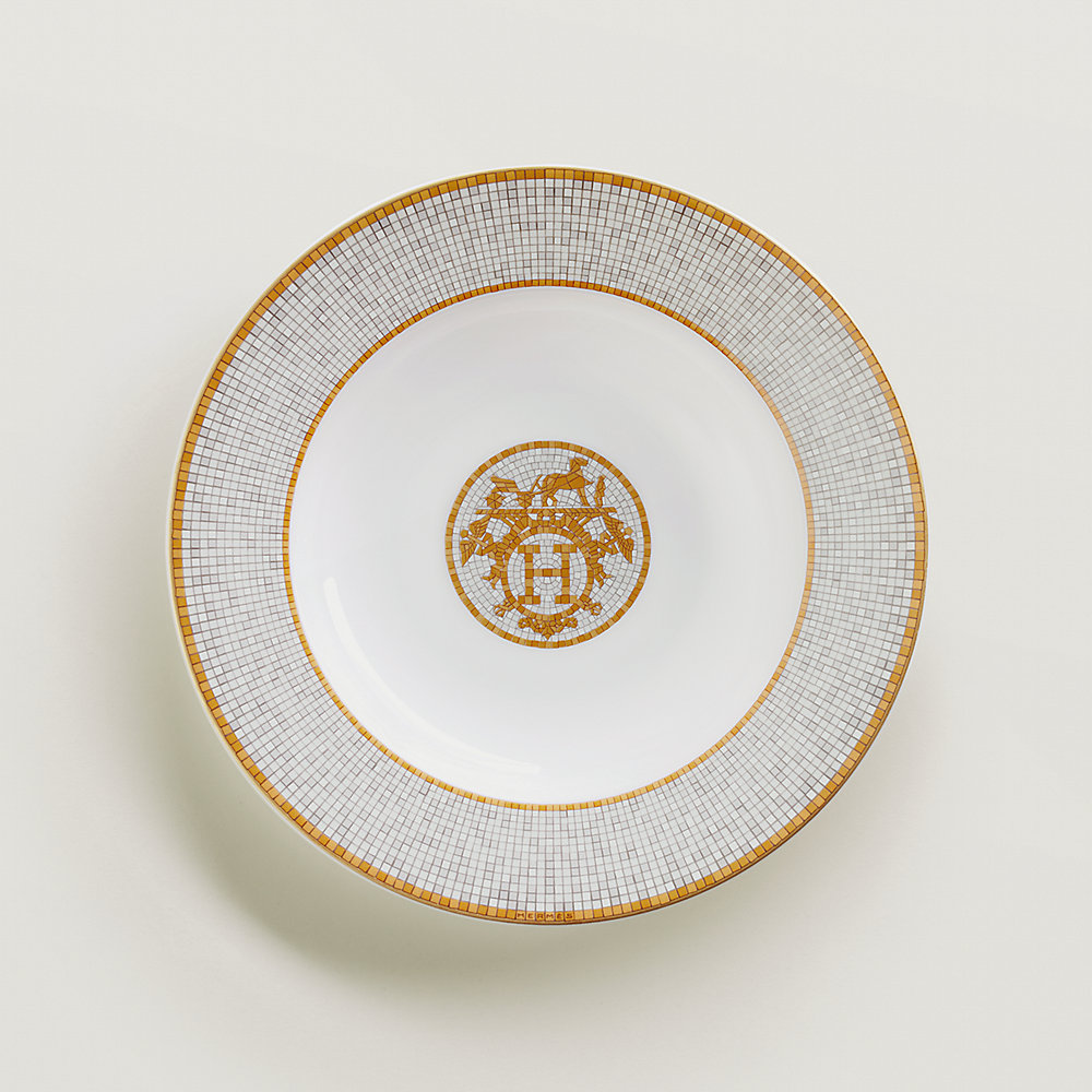 スーププレート 〈モザイク 24〉 ゴールド | Hermès - エルメス-公式サイト