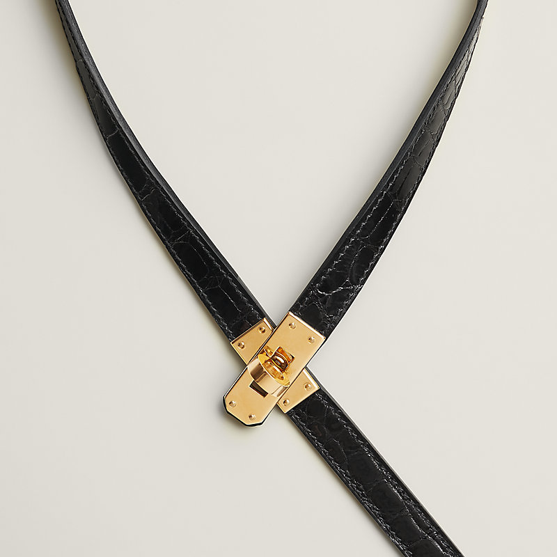 タイネックレス 《ケリー》 - ブラック | Hermès - エルメス-公式サイト