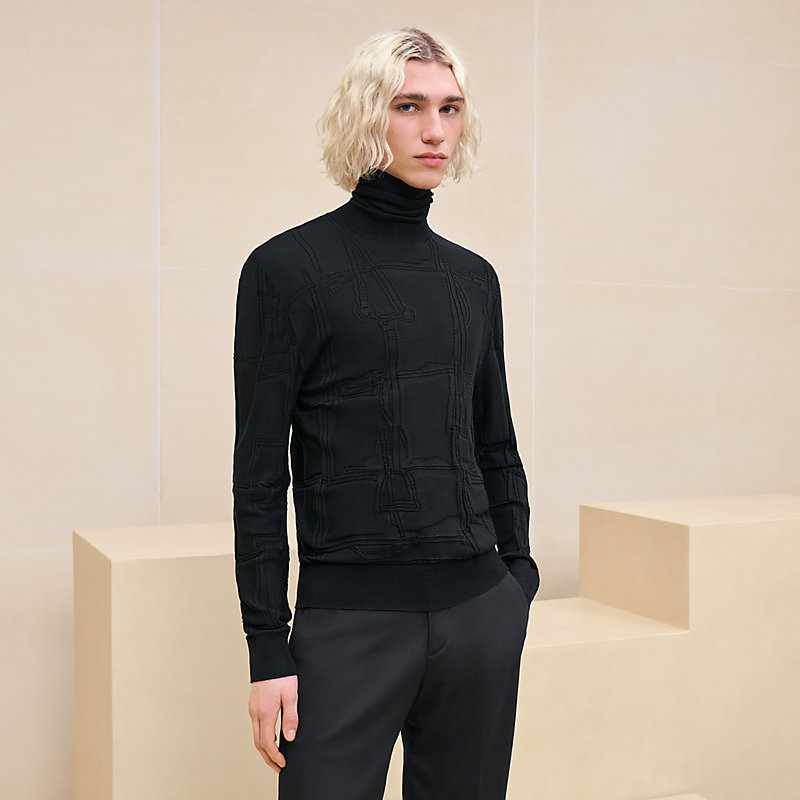 タートルネックニット 《ジュ・ドゥ・ポワン・アルネ》 | Hermès  