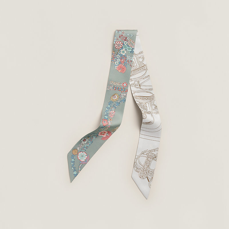 タグつき HERMES エルメス ツイリー ブリッドドゥガラ ラヴ ピンク