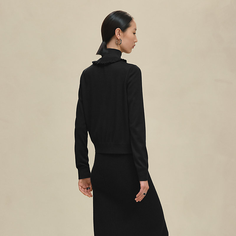 HERMES ツイルレーヌ ロングジレツイル サーベル飾 34 ロングジレ 