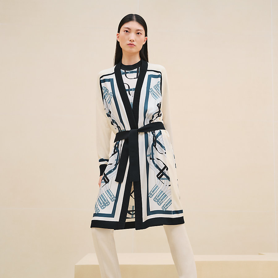 ツイルレーヌ・ロングスリーブカーディガン 《馬銜・デトゥレ 