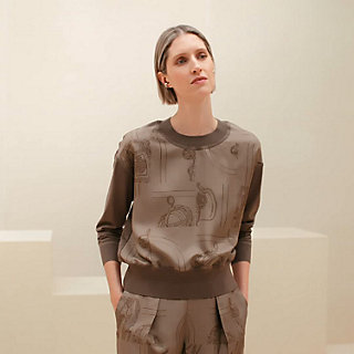 ツイルレーヌ・ロングスリーブニット 《無秩序・フィネス》 | Hermès  