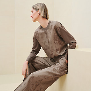 ツイルレーヌ・ロングスリーブニット 《無秩序・フィネス》 | Hermès  