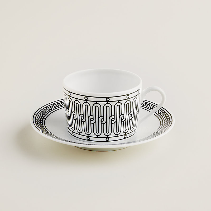 ティーカップ＆ソーサー 〈Hデコ〉 | Hermès - エルメス-公式サイト