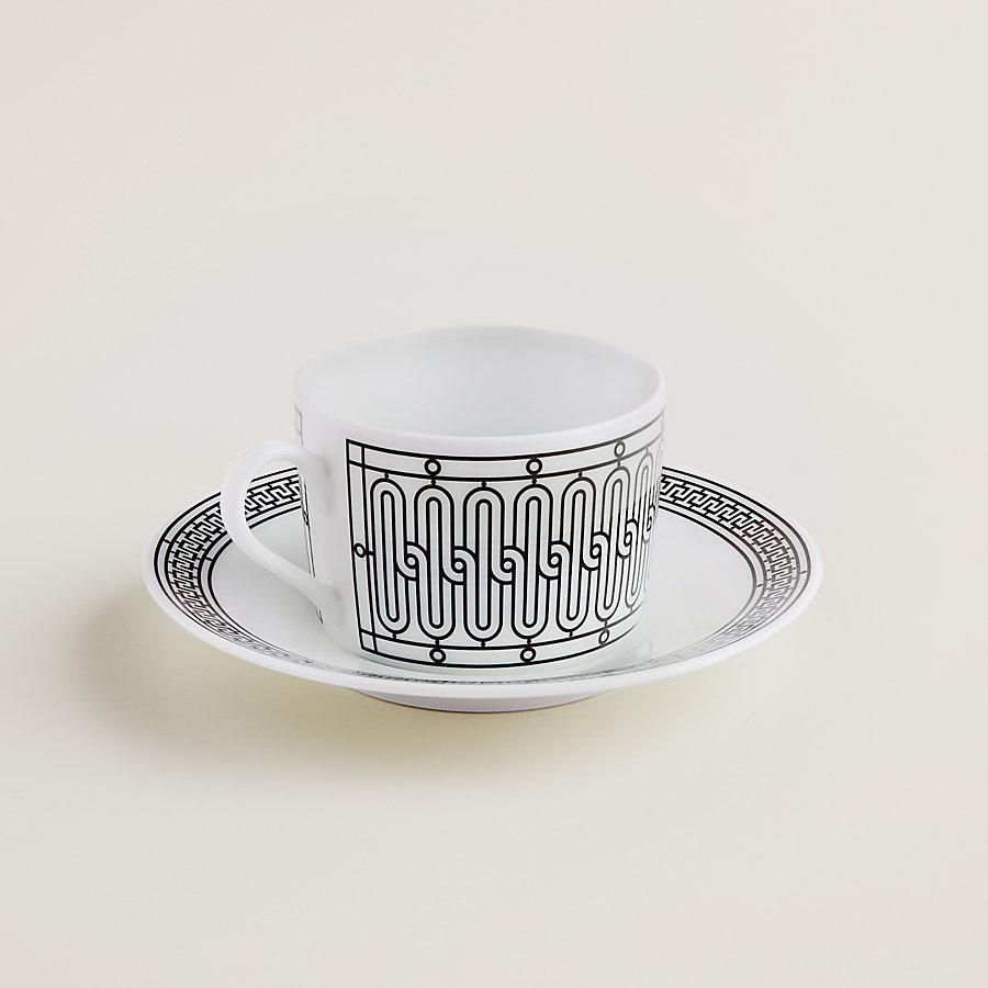 HERMES ティーカップ＆ソーサー 〈H Deco〉 Hデコ ペアセット 