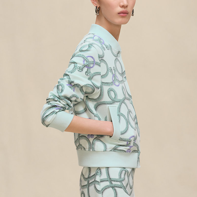 テディブルゾン 《パルフロワ・リミックス》プリント - ブルー  