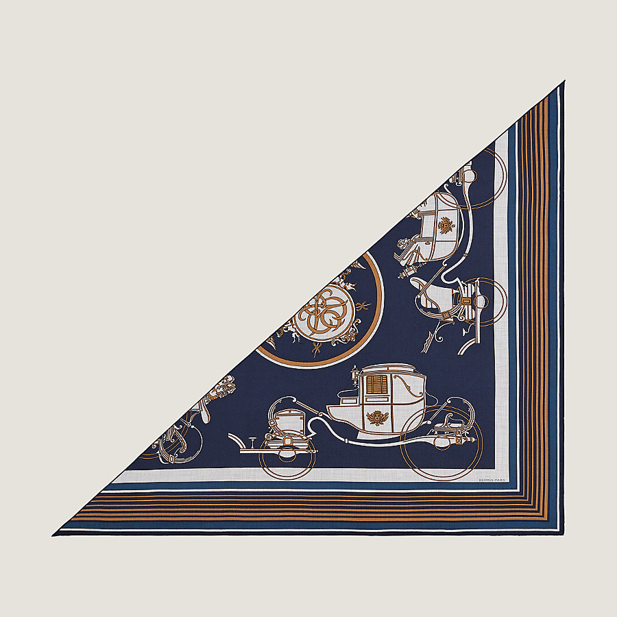 トライアングル ジェアン カシミアシルク 《エクスリブリス》 | Hermès 
