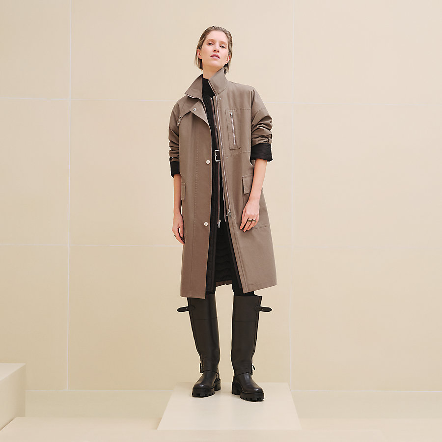 エルメス トレンチコート(ベルト付) トレンチコート（1円◇ HERMES 