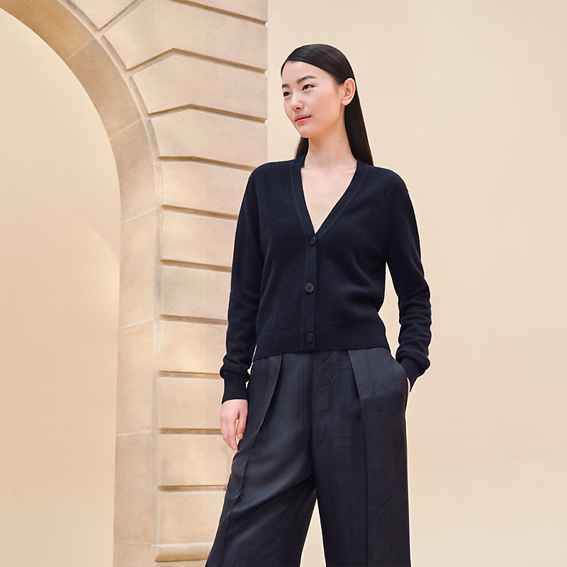 HERMES エルメス ドレープニットカーディガン 少なかれ 直営店購入 
