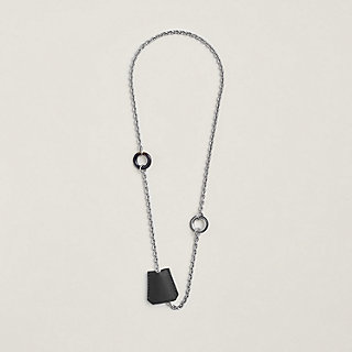ネックレス 《クロシェット》 - ブラック | Hermès - エルメス-公式サイト