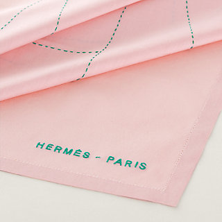 未使用難あり【HERMES】エルメス ハンカチーフ コットン100％ ハンカチ 