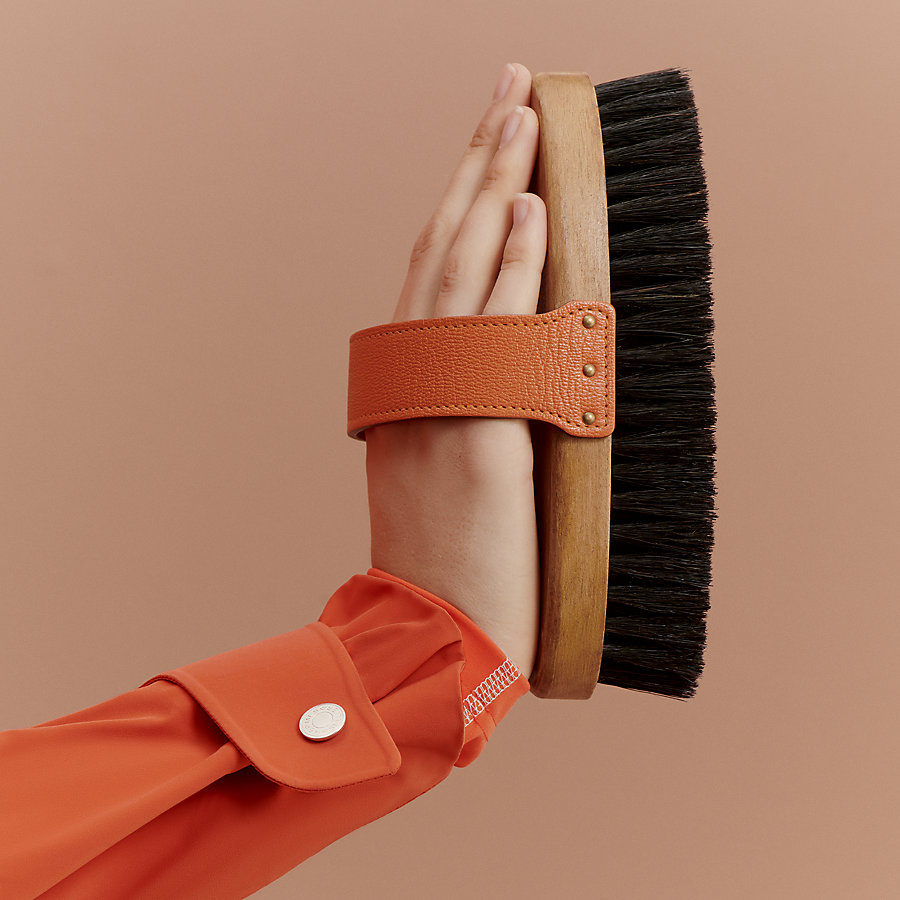 リネン100% 】 エルメス ジャケット オレンジ ホースロゴボタン 春夏  