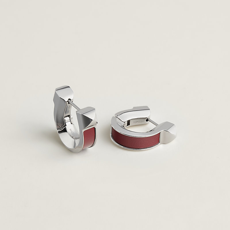 ピアス 《ジョケット》 PM - レッド | Hermès - エルメス-公式サイト