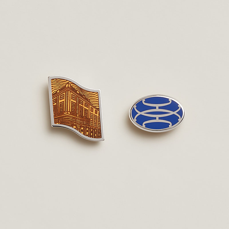 HERMES バッジ 金バッジ ピンバッジ（HERMES エルメス セリエ 