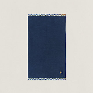 フェイスタオル 《ヴィス・ヴェルサ》 - ブルー | Hermès - エルメス 