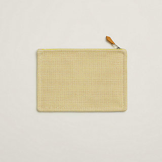 フラットポーチ-刺繍入り-《  