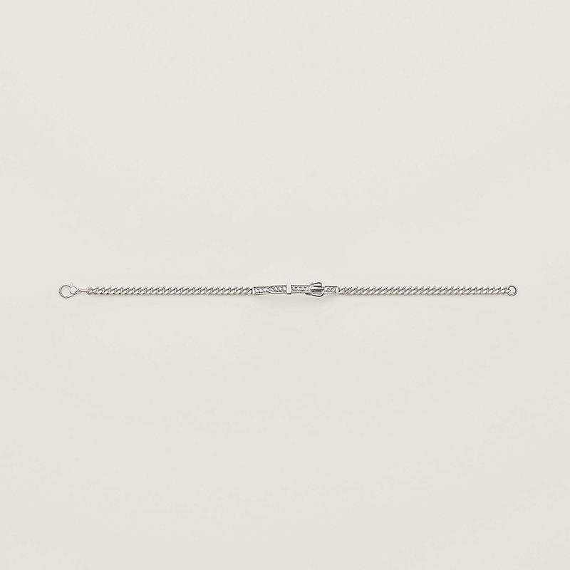 ブレスレット 《エトリヴィエール・グルメット》 ダイヤ WG | Hermès  