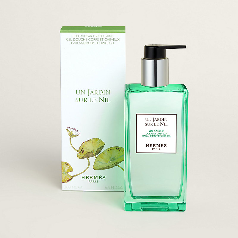 ヘア＆ボディ シャワージェル 《ナイルの庭》 - 200 ml | Hermès 