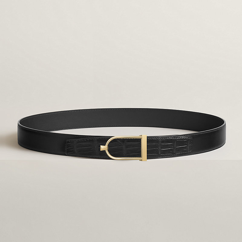 ベルトバックル 《エクラン》 & レザーベルト 32 mm | Hermès 