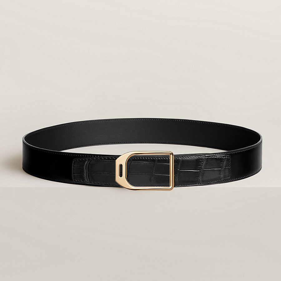 ベルトバックル 《ジョッキー》 & レザーベルト 38 mm | Hermès 