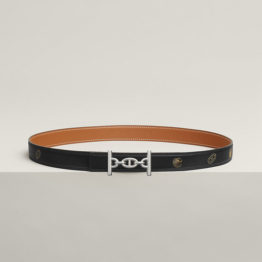 ベルトバックル 《ラグーヌ》 & リバーシブルベルト 《エルメス  