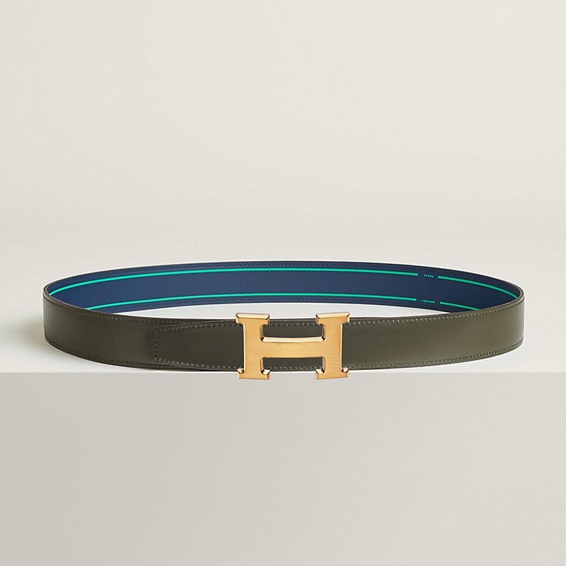 ベルトバックル 《H》 & リバーシブルベルト 《コントラスト》 32 mm 