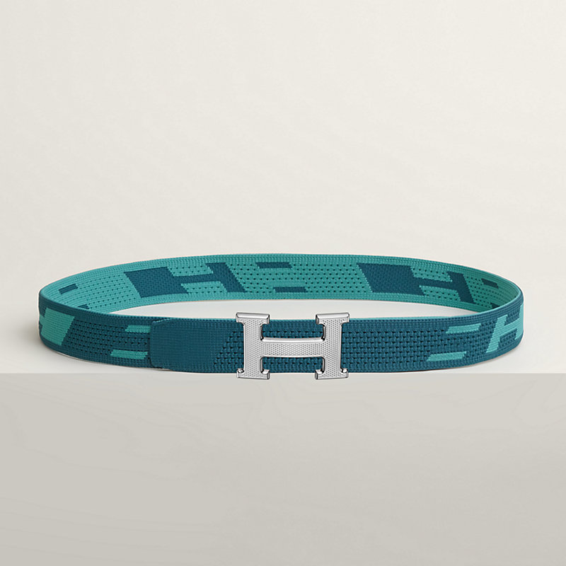 ベルトバックル 《Hギヨシェ》 & ニットベルト 《スプリント》 32 mm  