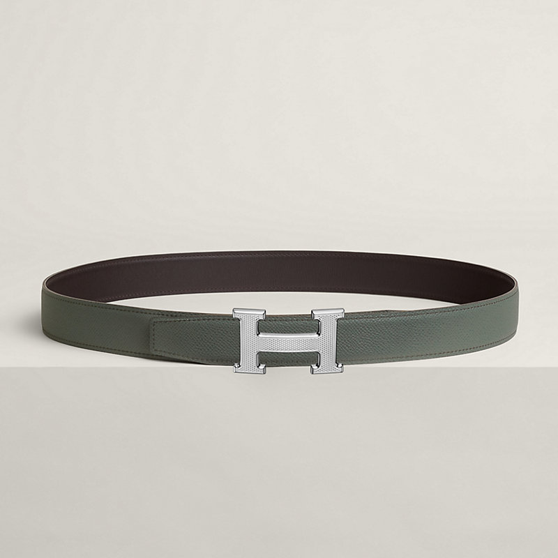 ベルトバックル 《Hギヨシェ》 & レザーベルト（キット） 32 | Hermès 