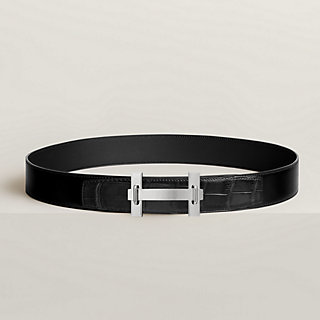 ベルトバックル 《Hジャンピング》 & レザーベルト 38 mm | Hermès 