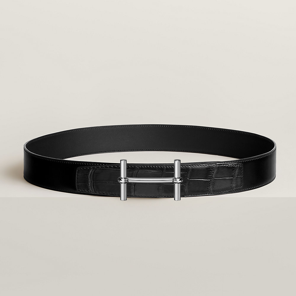 HERMES 黒レザーベルト H型バックル 箱付き 楽天市場】【新品 