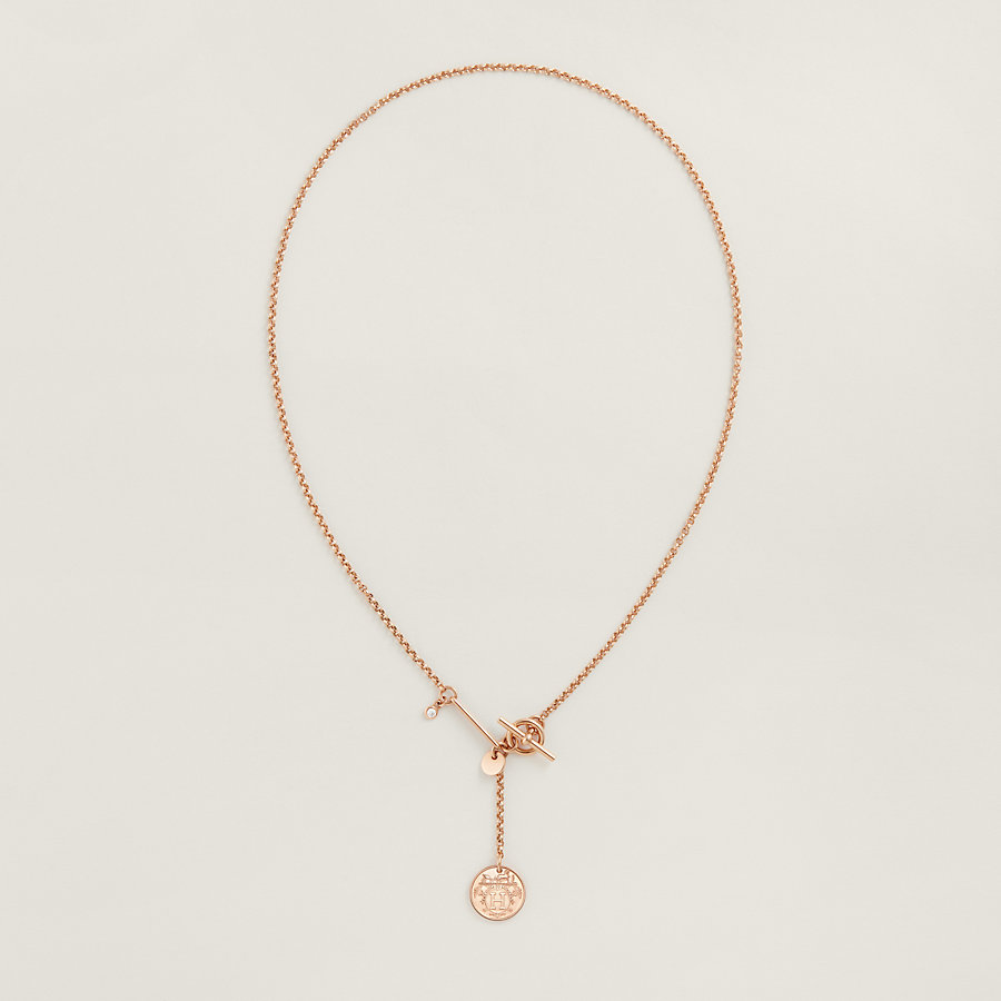 エルメス HERMES リミックス リスム PM ネックレス 覆え ペンダント  