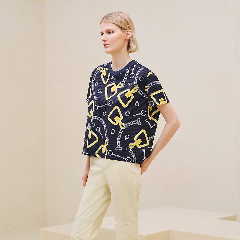 ボクシーTシャツ 《カレイドスコープ・エフェクト》 | Hermès ｜半袖(T  