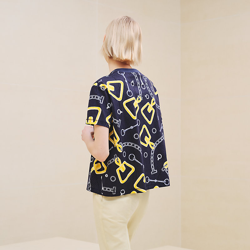 ボクシーTシャツ 《カレイドスコープ・エフェクト》 | Hermès ｜半袖(T  