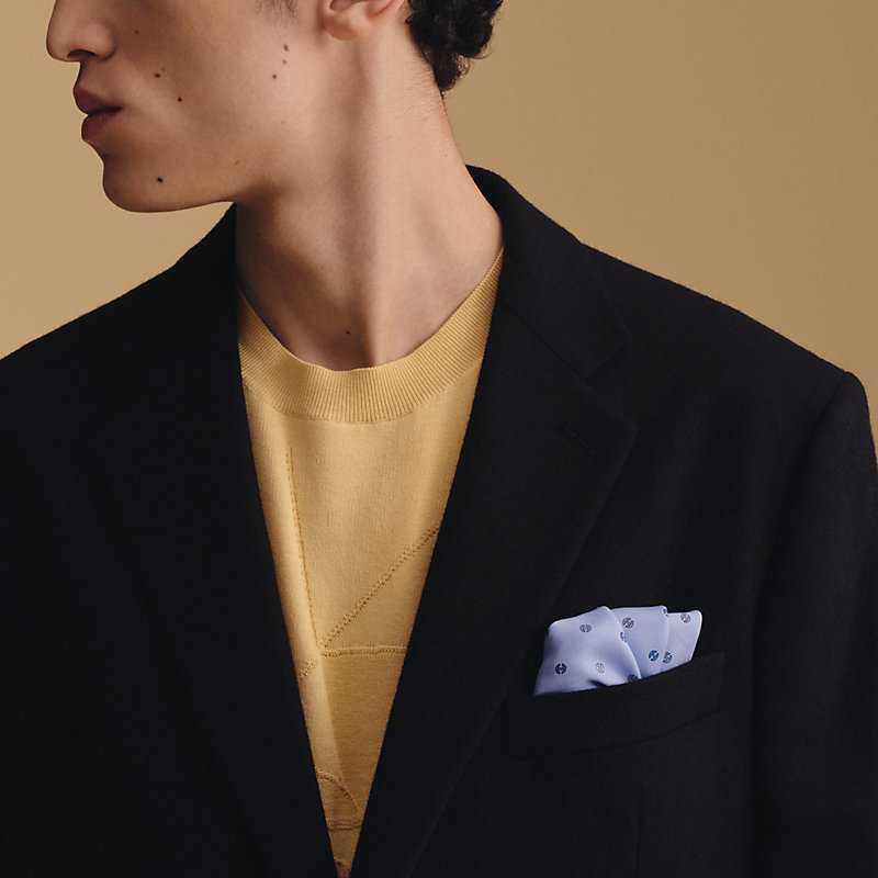 エルメス、ポケットチーフ、シルク ポケットチーフ-ヴィンテージ 