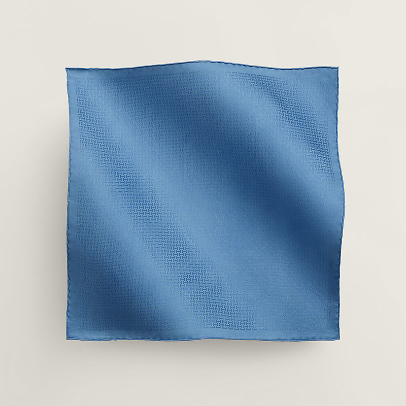 HERMES シルク ポケットチーフ 青色 （楽天市場】【中古】 HERMES  