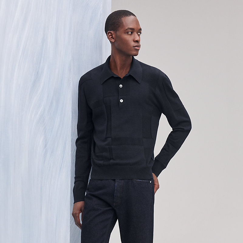 エルメス HERMES 557295HA ニット【中古】 ポロネックニット長袖  