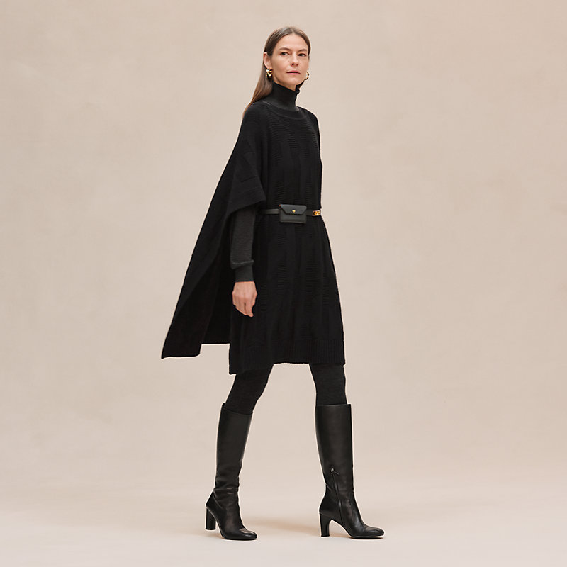 ポンチョ - ブラック | Hermès - エルメス-公式サイト 値下げ エルメス  