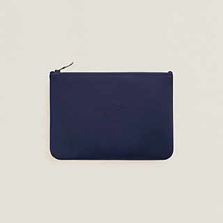 広尾店】エルメス HERMES ネオバンMM ポーチ ポリアミド ネイビー  