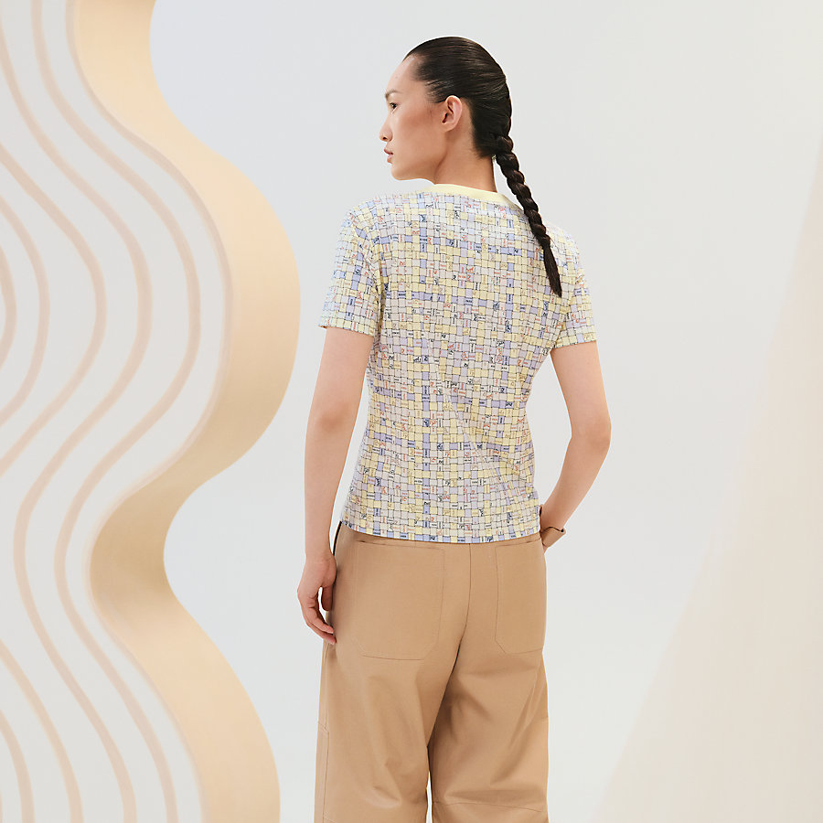 エルメス マイクロTシャツ 《ボルデュック・チェック》 36 