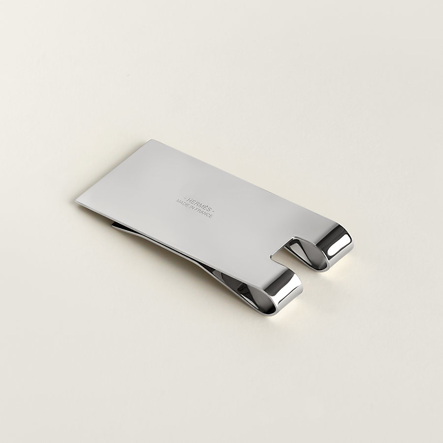 エルメス/HERMES 札入れ メンズ H STAINLESS STEEL BILL CLIP 