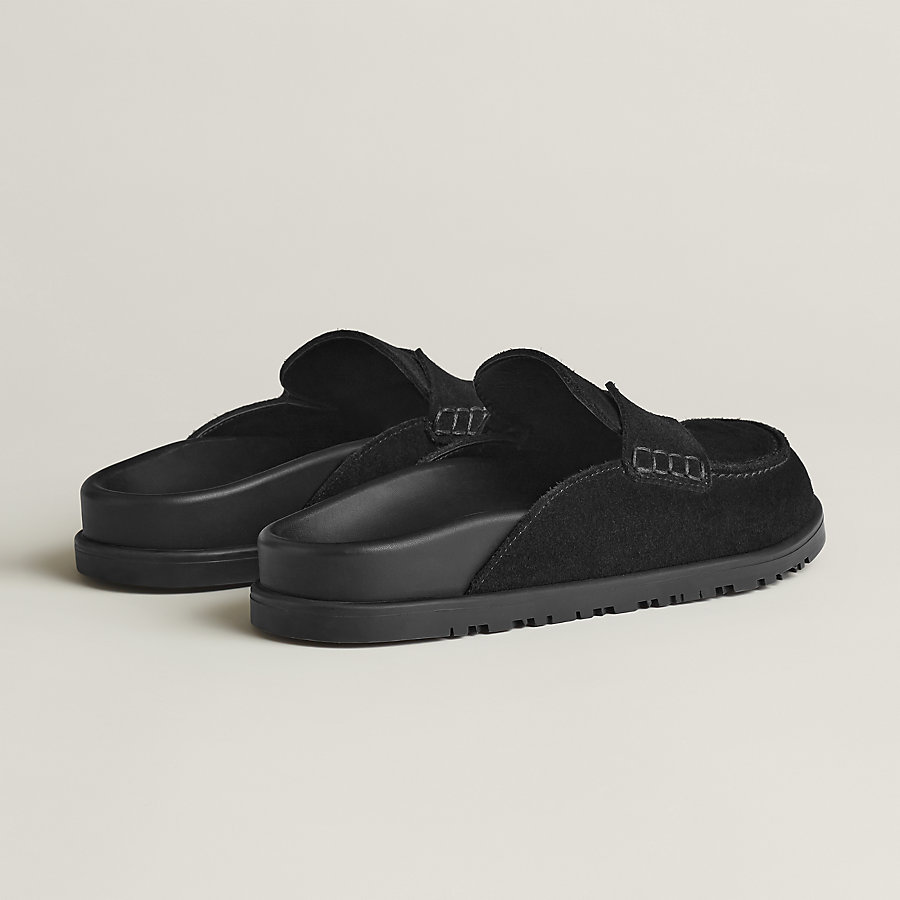 HERMES(エルメス) ミュール 37 レディース - 黒 レザー（楽天市場  