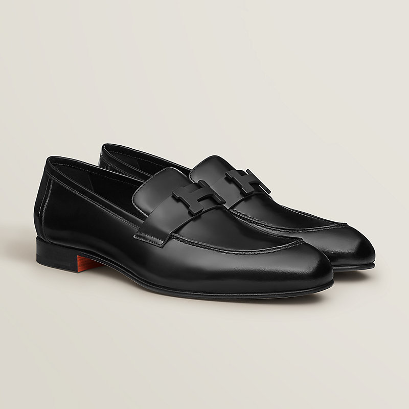 モカシン《パリ》 - ブラック | Hermès - エルメス-公式サイト