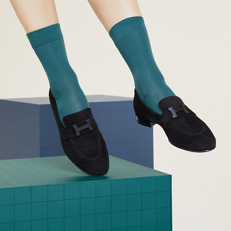 モカシン《パリ》 - ブラック | Hermès - エルメス-公式サイト 