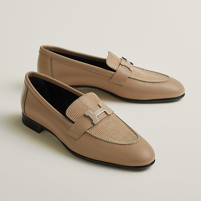 HERMES♡エルメスモカシンパリ ベージュ スエード ローファー HERMES 