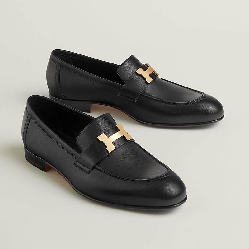 モカシン《パリ》 - ブラック | Hermès - エルメス-公式サイト