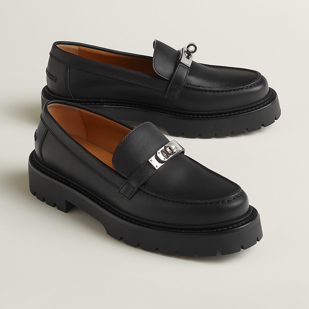 新品未使用】エルメス メンズモカシン アイコン 綴じる フランス40