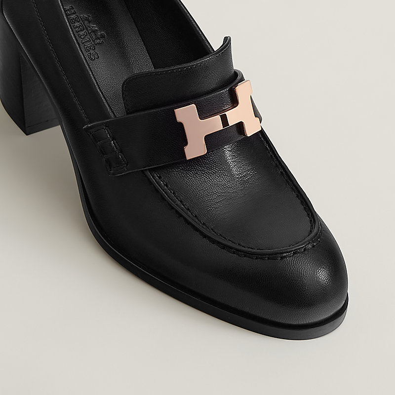 卒業式入学式【HERMES】エルメス モカシン《ドーフィン》ヒールローファー