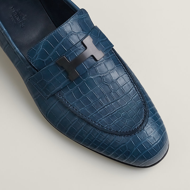モカシン 《パリ》 - ブルー | Hermès - エルメス-公式サイト